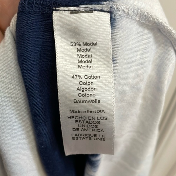 ⭐️MICHAEL STARS navy blue tie dye bottom maxi dress. S - Picture 5 of 6